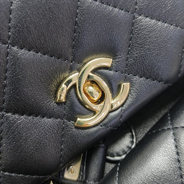 DUMA Large Quilted Calfskin Black