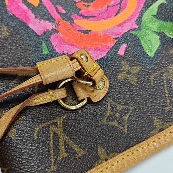 NEVERFULL MM Monogram Coated Canvas Brown