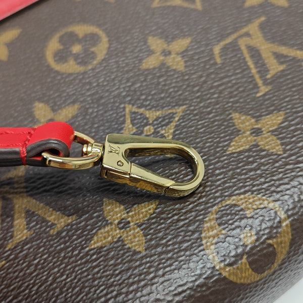 LOCKY BB Monogram Coated Canvas Red
