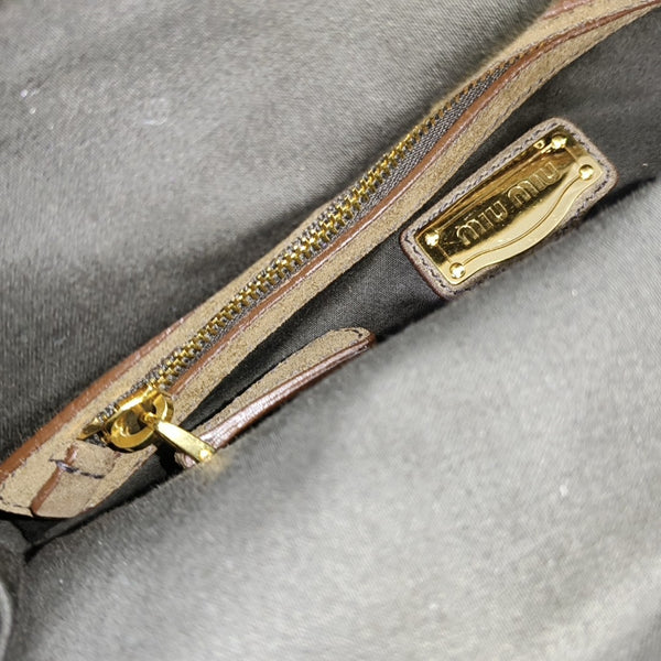 Suede Shoulder Bag Brown