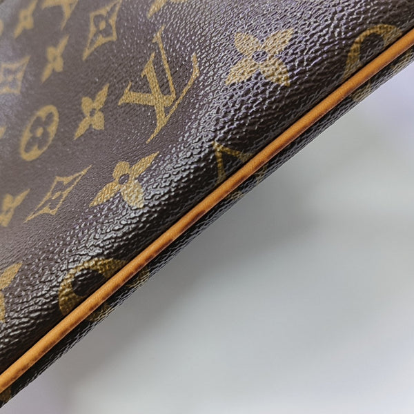 VALMY Monogram Coated Canvas Brown