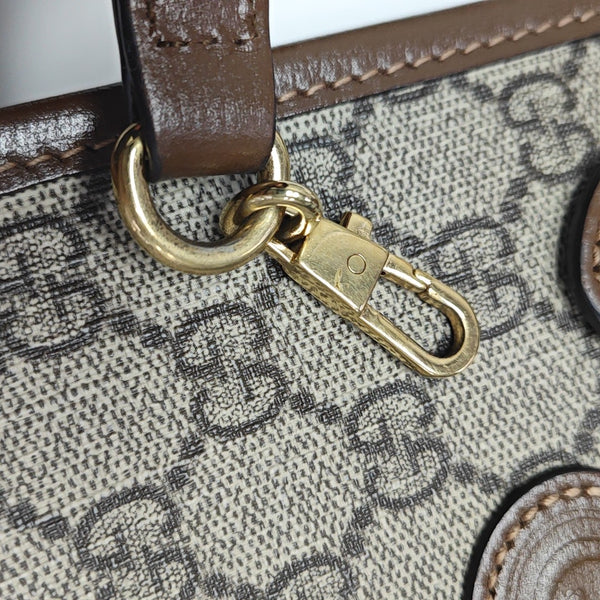 Retro Mini Monogram Coated Canvas Beige