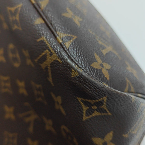 NEVERFULL MM Monogram Coated Canvas Brown
