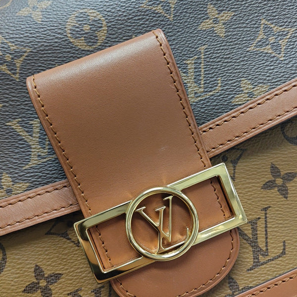 DAUPHINE MM Monogram Coated Canvas Brown