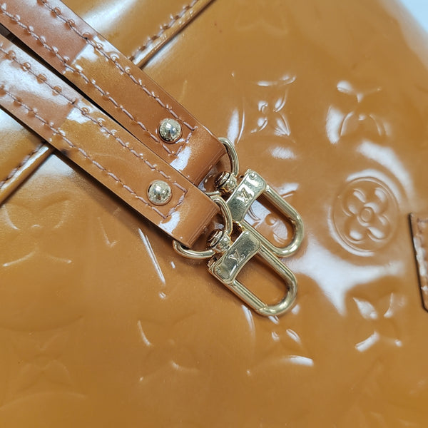 ALMA BB Monogram Patent Leather Yellow