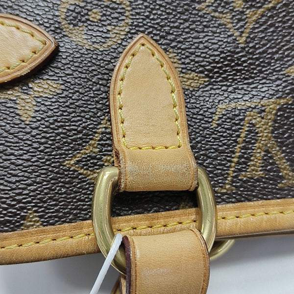 BATIGNOLLES MM Monogram Coated Canvas Brown