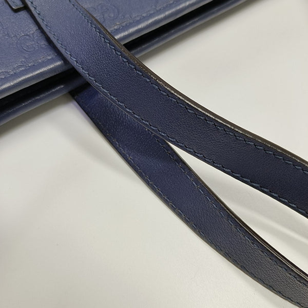 GG Imprime Monogram Calfskin Blue