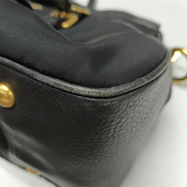 Nylon Shoulder Bag Black