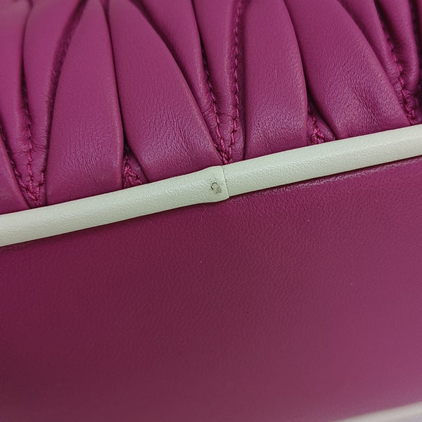 Arcadie Matelassé Small Quilted Lambskin Pink