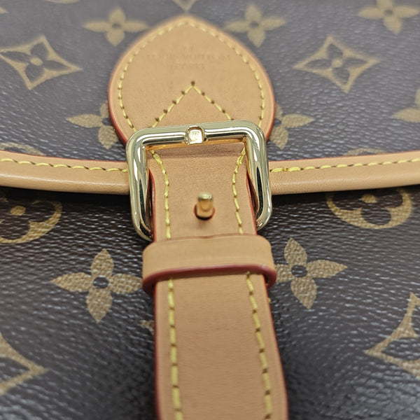 DIANE Monogram Coated Canvas Brown