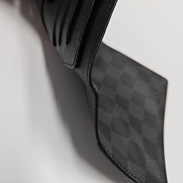 SMART Damier Graphite Coated Canvas Gray Card Holder