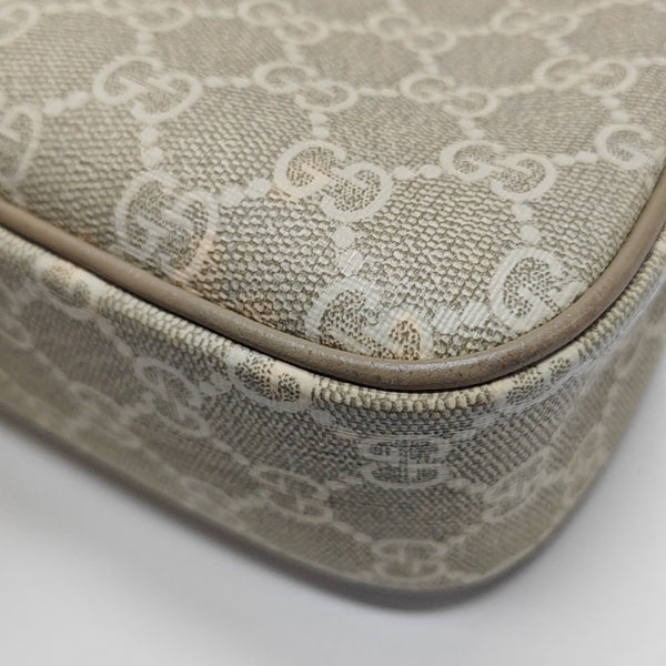 Ophidia Small Monogram Coated Canvas Beige