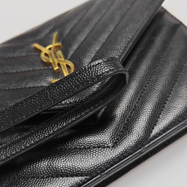 MONOGRAM WOC Chevron Calfskin Black