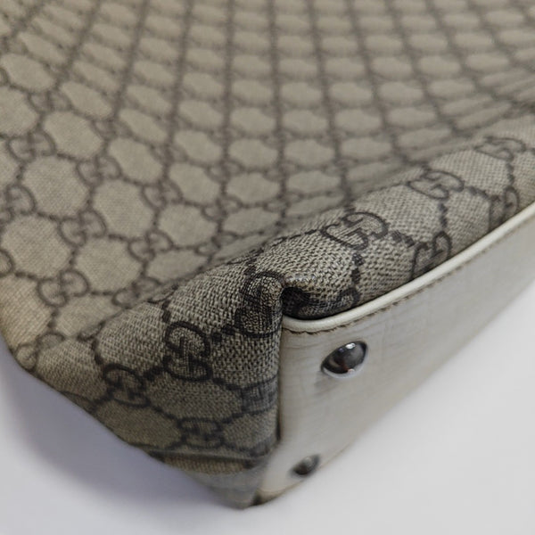 Monogram Coated Canvas Tote Bag Beige
