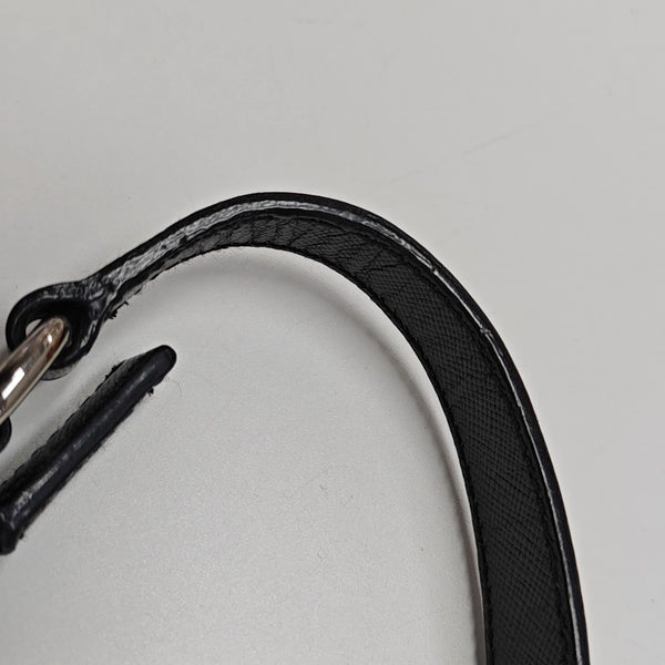 Nylon Top Handle Bag Black