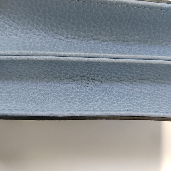 Interlocking G Small Calfskin Blue