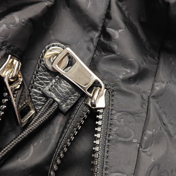 Monogram Nylon Backpack Black
