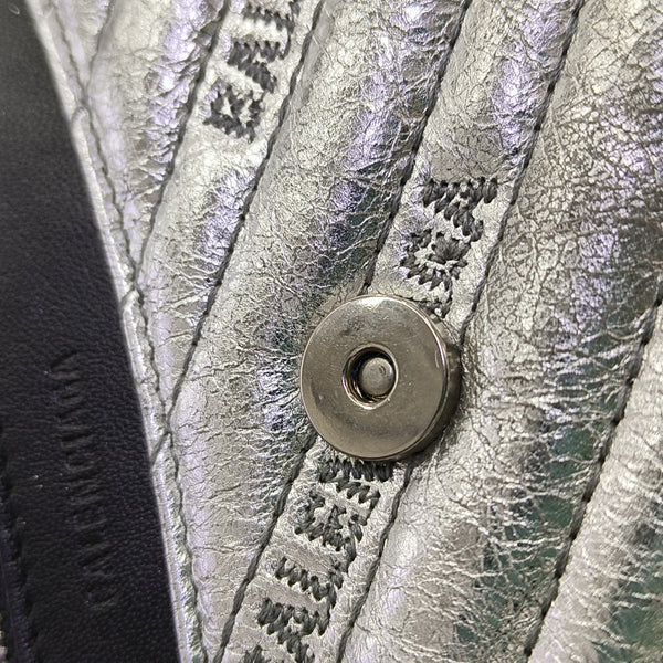 BB Quilted Calfskin Silver
