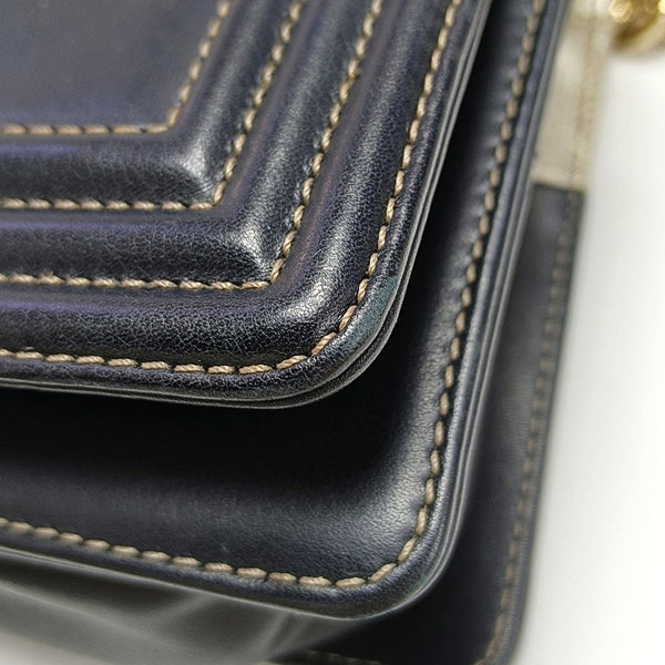 Authenticated pre-owned BOY CHANEL Medium Calfskin Black - Crossbody Bag at Looply
