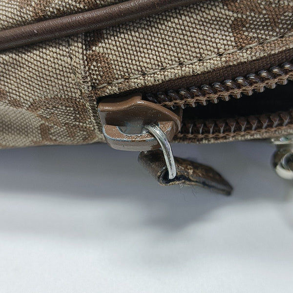 Monogram Canvas Clutch Beige