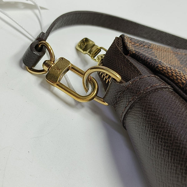 TROUSSE MAKE UP Damier Ebene Coated Canvas Brown