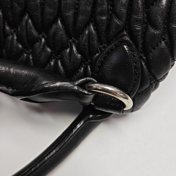 Avenue Quilted Lambskin Black