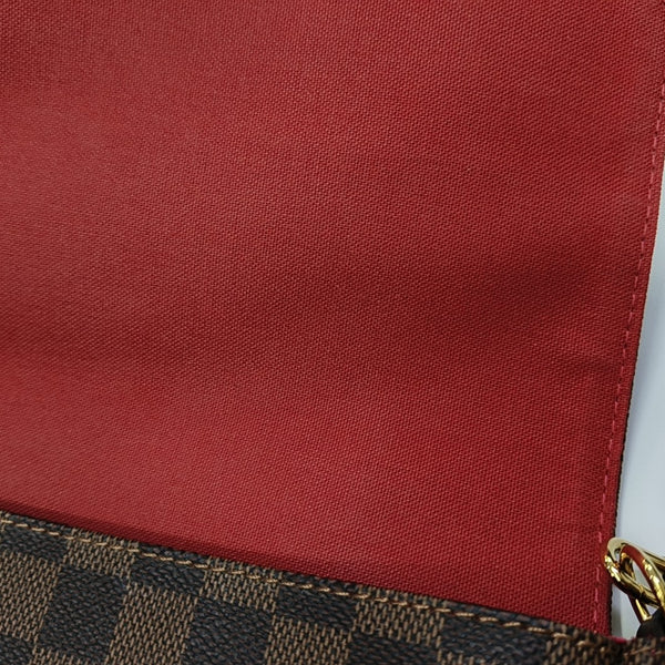 FAVORITE MM Damier Ebene Coated Canvas Brown