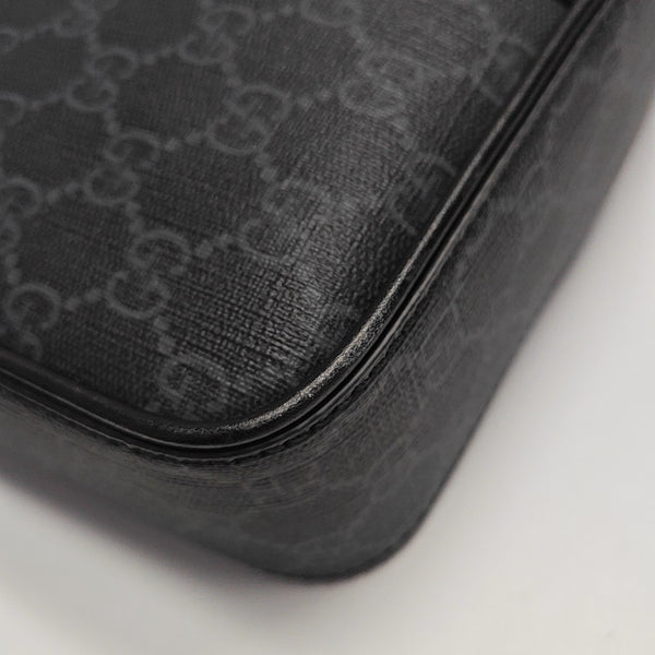 Monogram Coated Canvas Tote Bag Medium Black