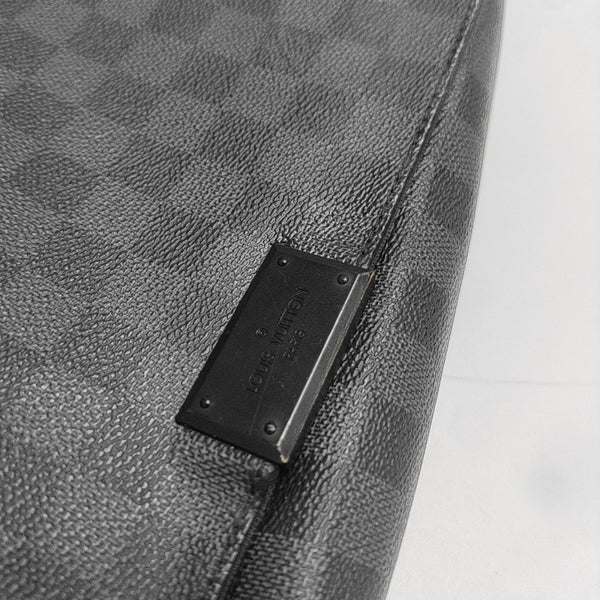DISTRICT MM Damier Graphite Coated Canvas Gray