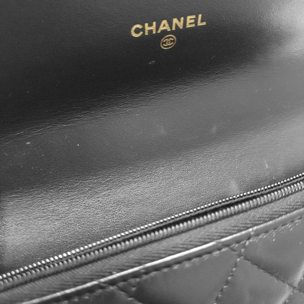 Quilted Calfskin Shoulder Bag Black