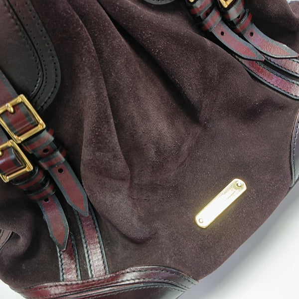Suede Shoulder Bag Red