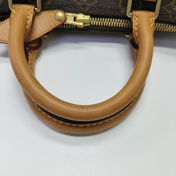 SPEEDY 25 Monogram Coated Canvas Brown