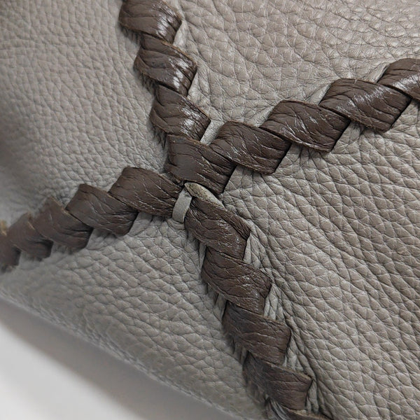 Calfskin Bucket Bag Gray
