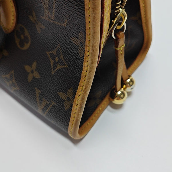 POPINCOURT Monogram Coated Canvas Brown