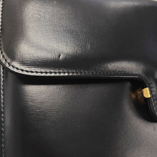 Leather Shoulder Bag Black