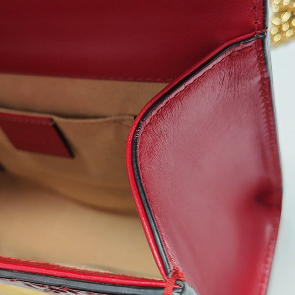 Padlock Small Monogram Calfskin Red