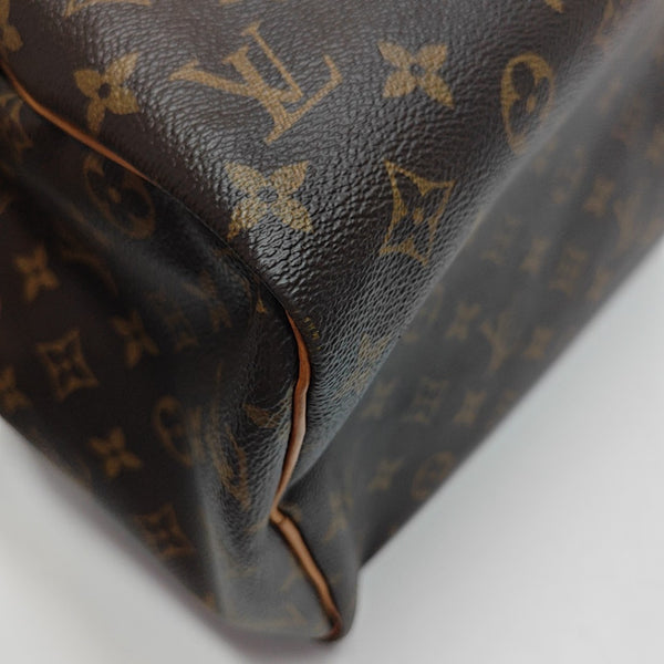 SPEEDY 30 Monogram Coated Canvas Brown