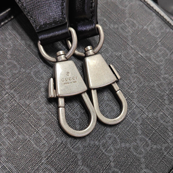 Monogram Coated Canvas Crossbody Bag Black