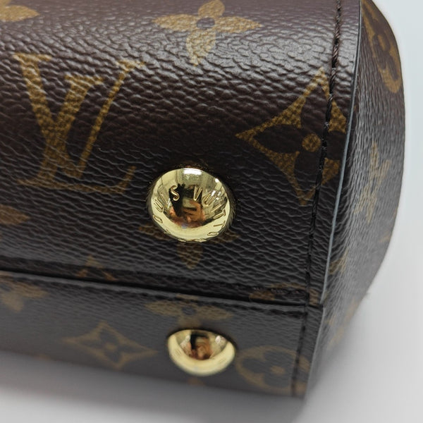 CLUNY PM Monogram Coated Canvas Brown
