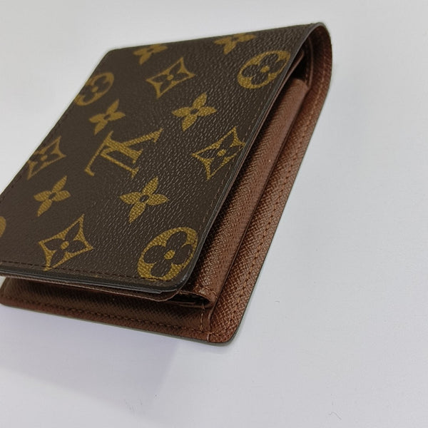 MARCO Monogram Coated Canvas Brown Wallet