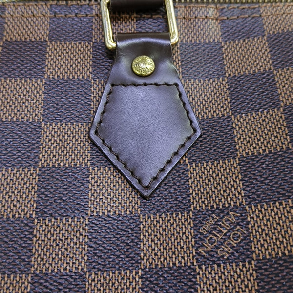 SPEEDY 30 Damier Ebene Coated Canvas Brown