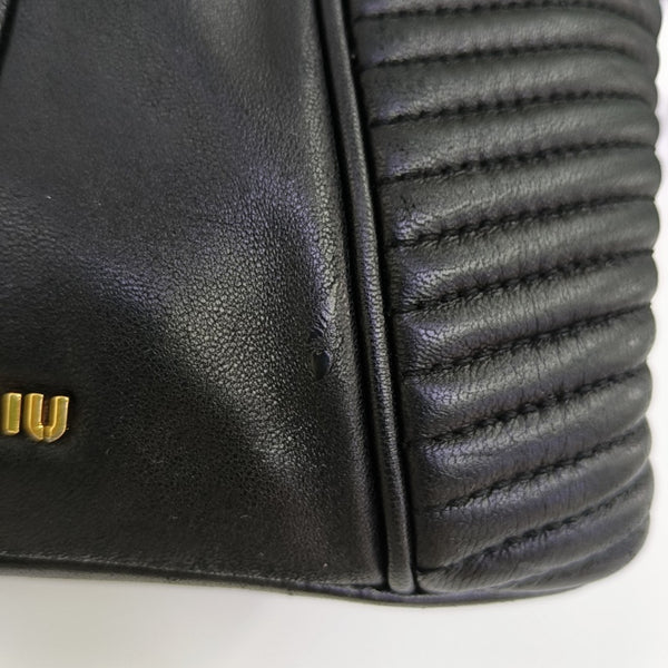 Dahlia Quilted Lambskin Black