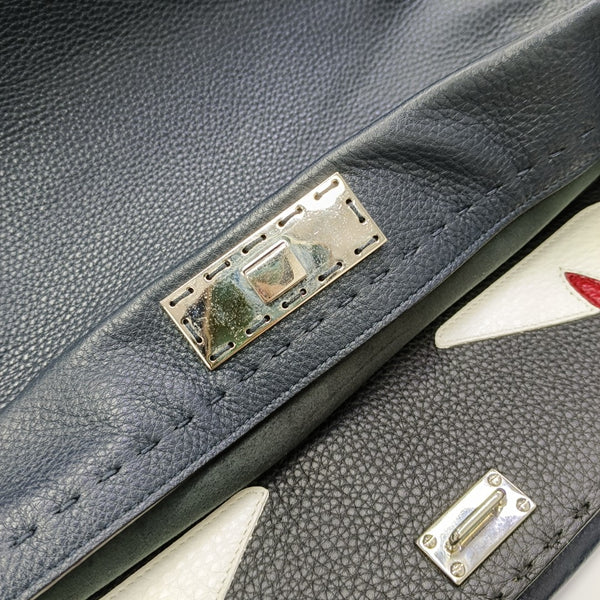 Peekaboo Large Calfskin Blue