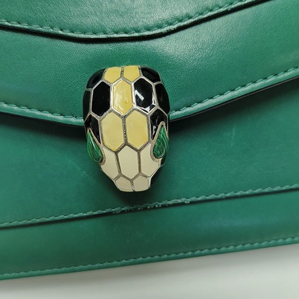 SERPENTI FOREVER Small Calfskin Green