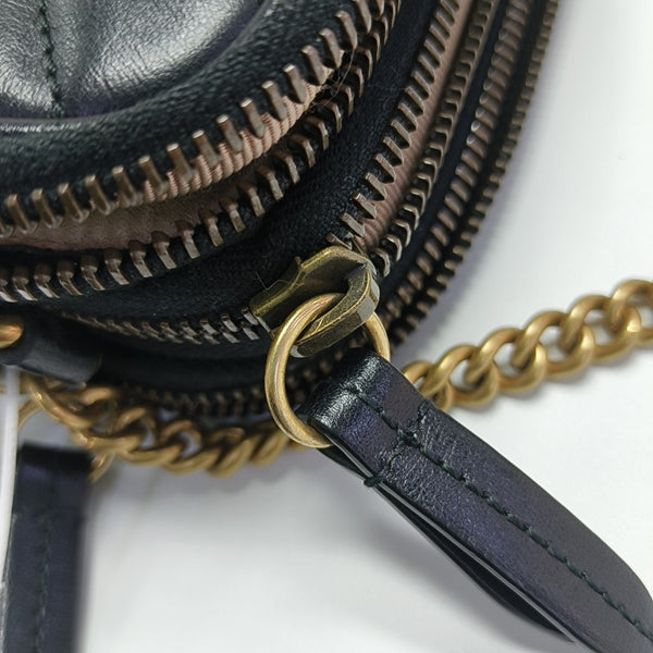 GG Marmont Mini Quilted Calfskin Black