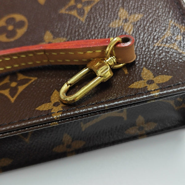 SAC PLAT Mini Monogram Coated Canvas Brown