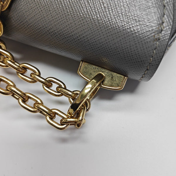 Calfskin Shoulder Bag Gray
