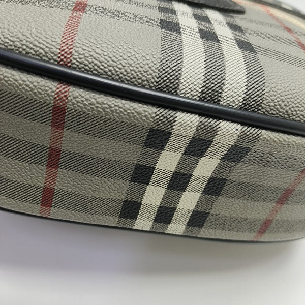 Coated Canvas Shoulder Bag Gray