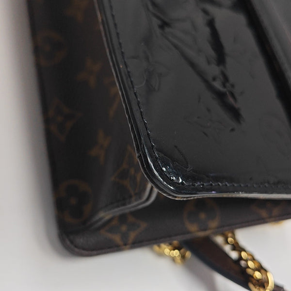 WYNWOOD Monogram Patent Leather Black