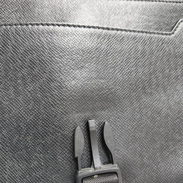TAIGARAMA Monogram Coated Canvas Black